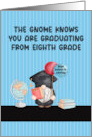 Gnome Knows You Are Graduating From Eighth Grade card