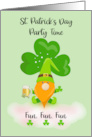 Fun St Patricks Day with Irish Gnome and Beer card