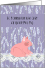 Sympathy for Pet Pig card