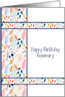 Birthday for Friend Rosemary card