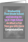 Congratulations on Going Into Junior High card