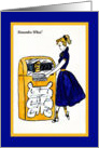 Remember When, 1950’s Girl with Jukebox Retro card