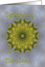 Spinning in Circles, Romance, Kaleidoscope Design in Green card
