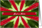 Just a note. Red Kaleidoscope Design card