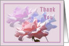 Thank you, Pink Blue & Lavender Roses, Moved card