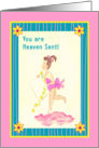 Money Angel, Angel on Pink Cloud, Thank You, Financial Help card