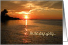 Thinking of You and How Lucky I Am with You Gone, Sunset card