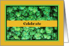 St. Patrick’s Day, Clover Plants card