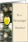 Thank you Teacher, Golden Apple Image card