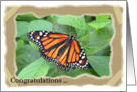 Congratulations New Home Monarch Butterfly card