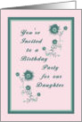 Invitation to a Birthday Party for Daughter card