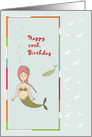 Birthday Mermaid for 10 Year Old card
