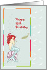Birthday Mermaid for 13 yr old card