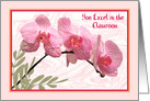 Teacher Appreciation Day, General, Orchids card