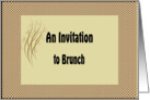 Invitation to Brunch to Celebrate 1st year College Son card