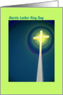 Martin Luther King Day, Glowing Cross card