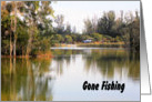 Father’s Day, Gone Fishing Scenic Pond card