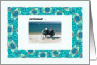 Retirement, Image Man/Woman Relaxing on Beach card
