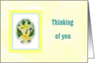 Sympathy with Yellow Flowers, Loss of Husband card