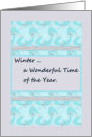 Winter Anniversary Light Blue Digital Design card
