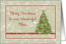 Christmas for Mimi,Green Digital Design Christmas Tree card