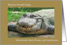 Orthodontic Open House, Crocodile Smiling card