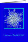 Business Christmas Card, Digitally Designed Snowflake card