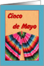 Cinco de Mayo with Mexican Scarf. card