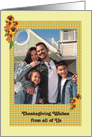 Gold and Yellow Design Thanksgiving Add Your Photo Card