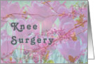 Knee Surgery, Combination Tulip Design in Lavender card