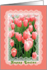 Easter Card with Sonya Tulips and Digital Lace card