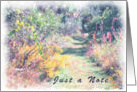 Note Card, Walk in the Painted Garden card