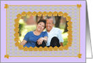 Grandparents Day Add your Photo in Lavender & Gold card