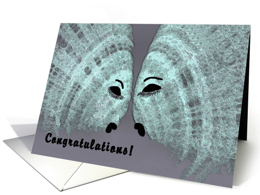 Congratulations on Making Swim Team. Teal Green Fish card (1010965)