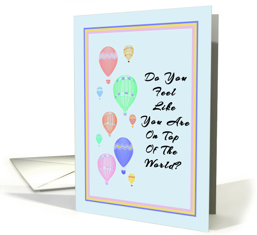Promotion Congratulations with Hot Air Balloons card (1137104)