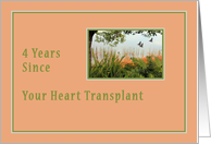 Fourth Anniversary of Heart Transplant card