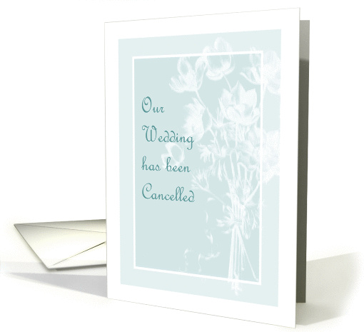 Wedding Cancellation, White Flowers card (1220696)