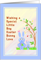 Easter for Young Boy with Bunnies card