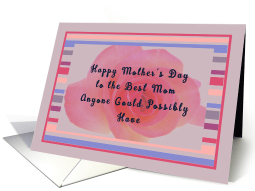 Note to Mom, Mother's Day Pink Rose card (1276932)