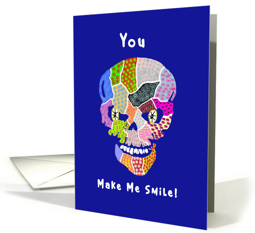 Birthday with Smiling Skeleton Zombie card (1287152)