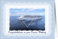 Cruise Ship Wedding Congratulations card