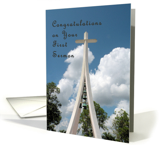 Congratulations on First Sermon card (1393070)