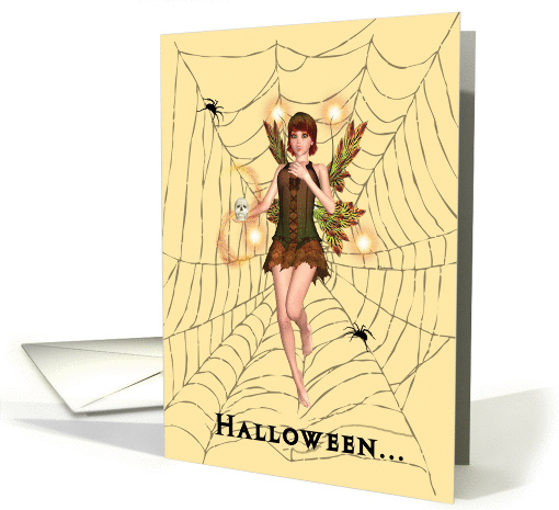 Halloween with Pretty Scared Fairy card (1394448)