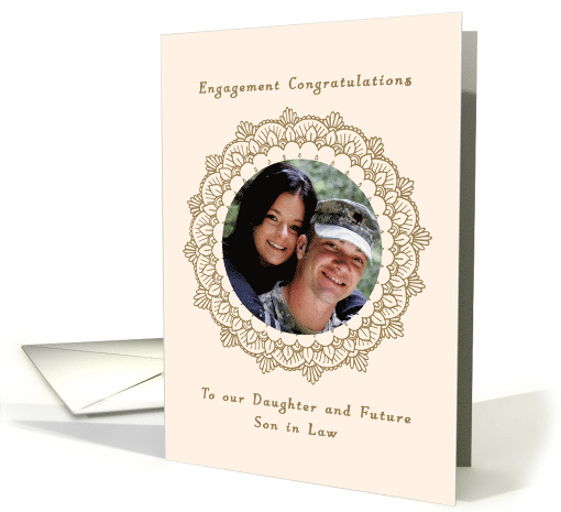 Engagement Congratulations Daughter and Future Son in Law card