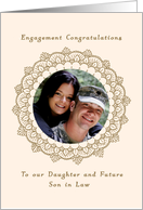 Engagement Congratulations Daughter and Future Son in Law card