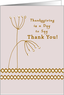 Thanksgiving Thank You for Mom & Dad card