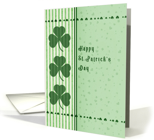 St. Patrick's Day Green Shamrocks card (1416400)