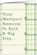 Mediport Removal Congratulations Green Plaid card