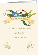 High School Graduation for Cousin card