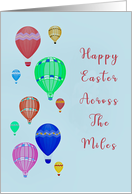 Easter Across the Miles with Hot Air Balloons card